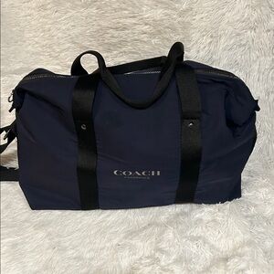 Coach Navy Blue Weekender Bag